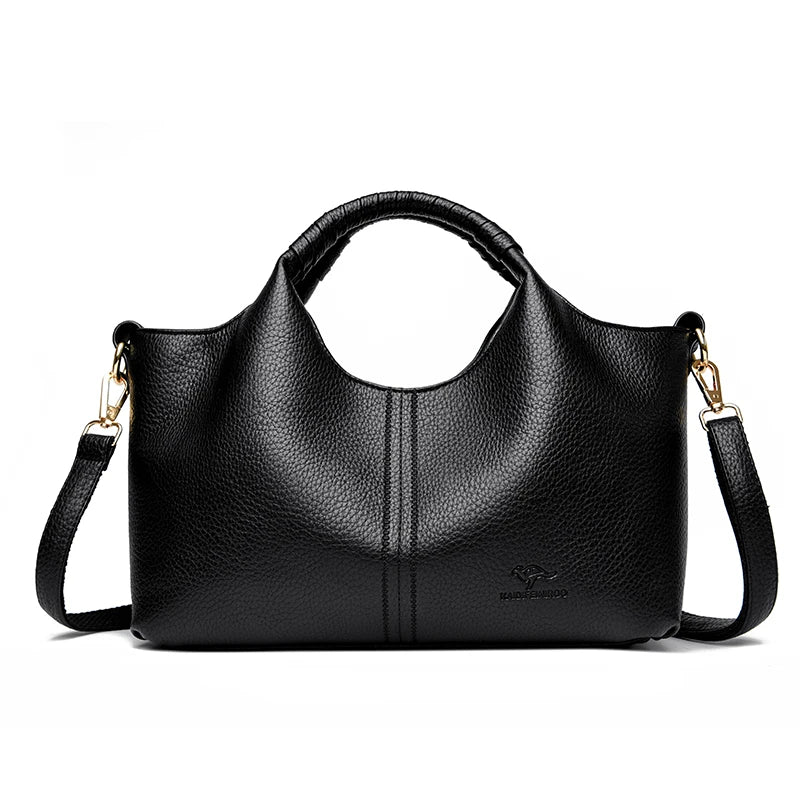 Authentic Leather Tote Bag Luxury Large Capacity Handbag