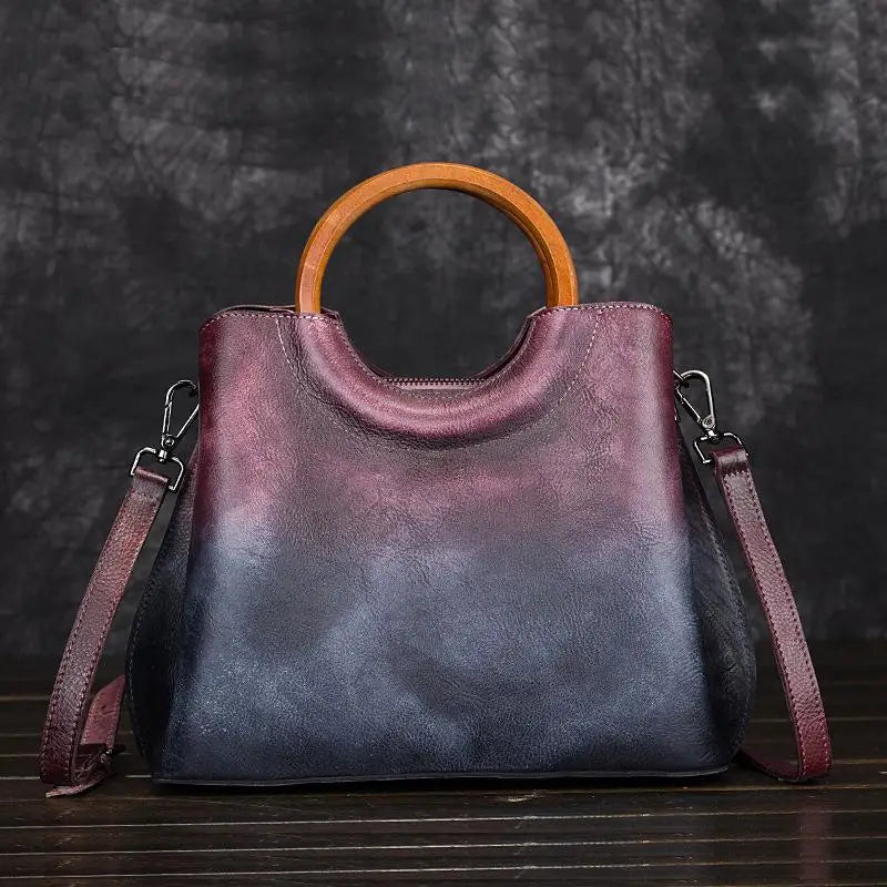Retro Handmade Genuine Leather Shoulder & Crossbody Bag