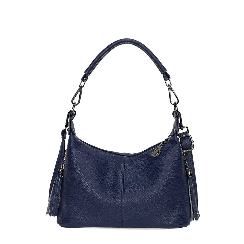 Genuine Leather Women's Bags Fashion Tassel Women's Handbags Crossbody Bags