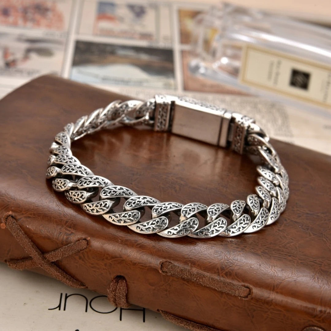 Exquisite Arabesque Pattern Patchwork Bracelet Vintage Adjustable Accessory