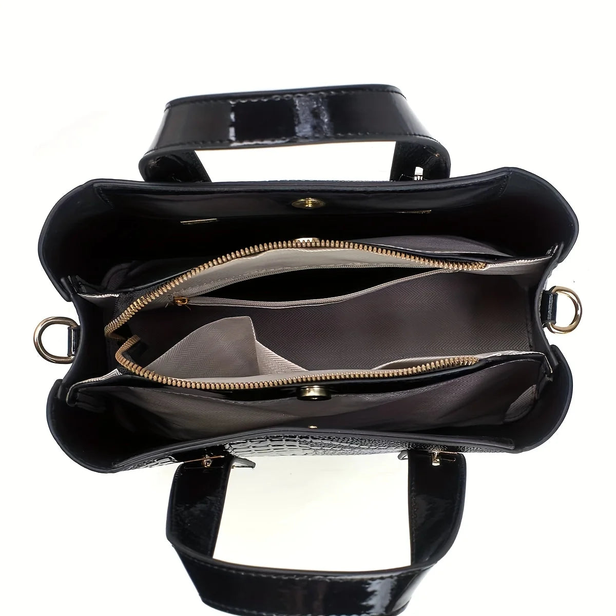 Fashionable Colorful Alligator Pattern Women Handbag Design
