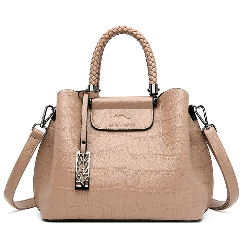 Luxury Handbags Stone Pattern Design Crossbody Bag