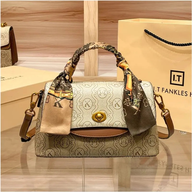Women's Handbag High Quality Texture Retro Single Shoulder Bag