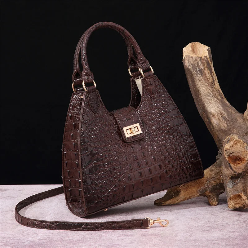Women Vintage PU Leather Crossbody Handbag Fashion Design Shoulder Messenger Bag