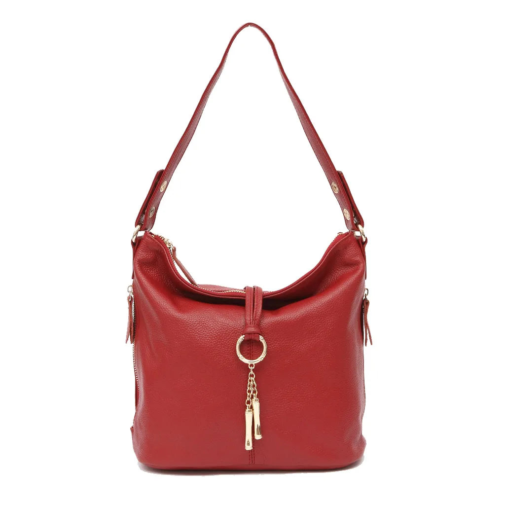 Elegant 100% Genuine Leather Charming Shoulder Bag