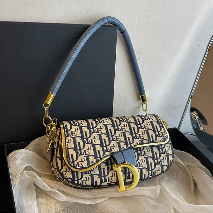 Chain contrasting colors popular versatile shoulder underarm women's crossbody bag