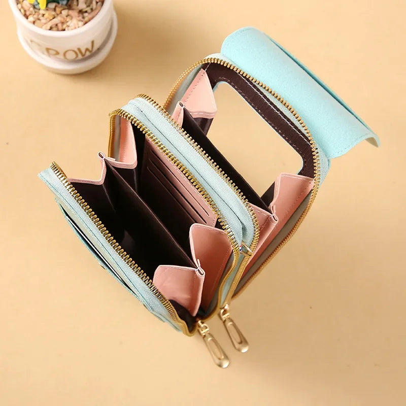 Crossbody Shoulder Bag Wallet Touch Screen Cell Phone Purse