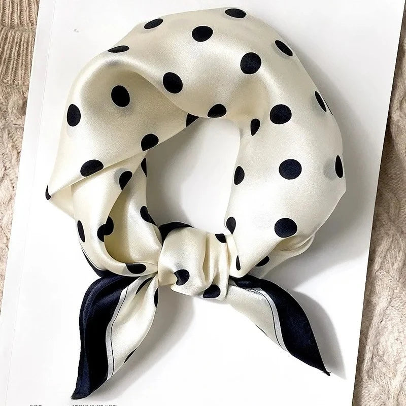 100% Real Silk Scarf Geometric Retro Fashion Scarves
