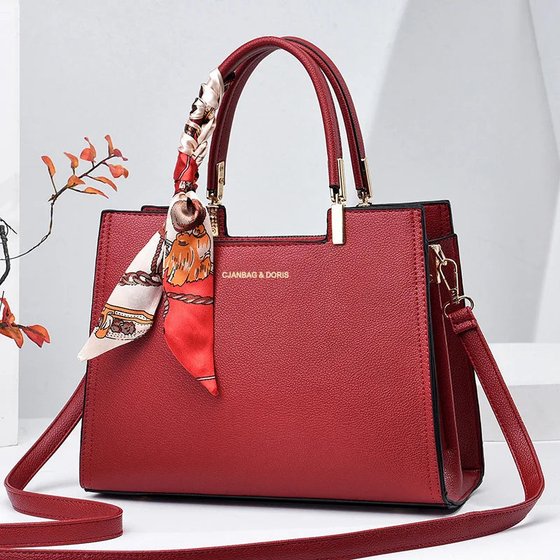 Vintage Pu Leather Purses Handbags Casual Shoulder Bag Large Capacity Design