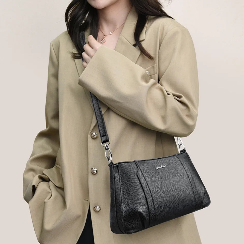 Top Quality Soft Leather Elegant Crossbody Shoulder Bag