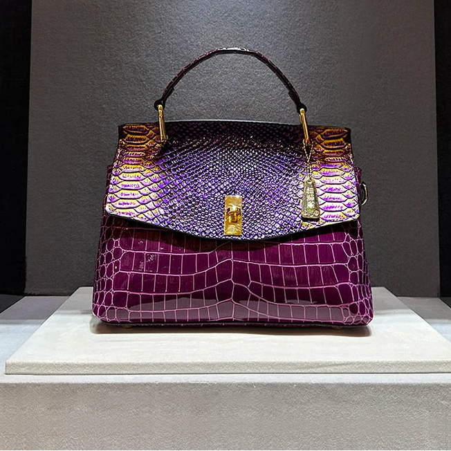 Luxury Crocodile Print High Quality Leather Handbags