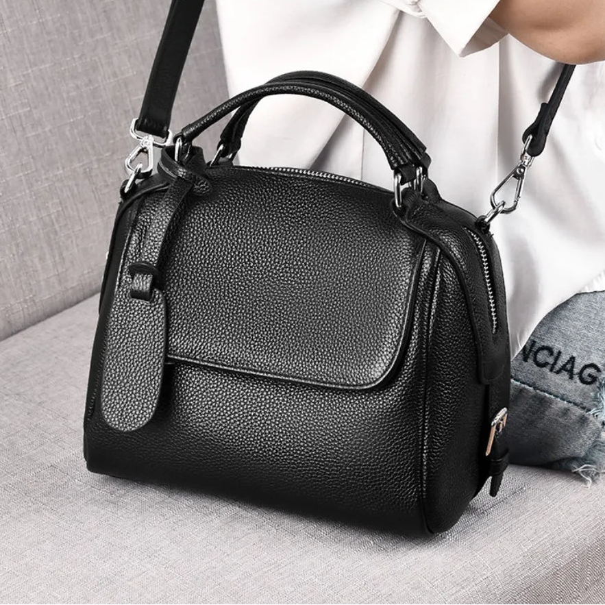 100% Genuine Cowhide Tote Soft Leather Fashion Messenger Bag