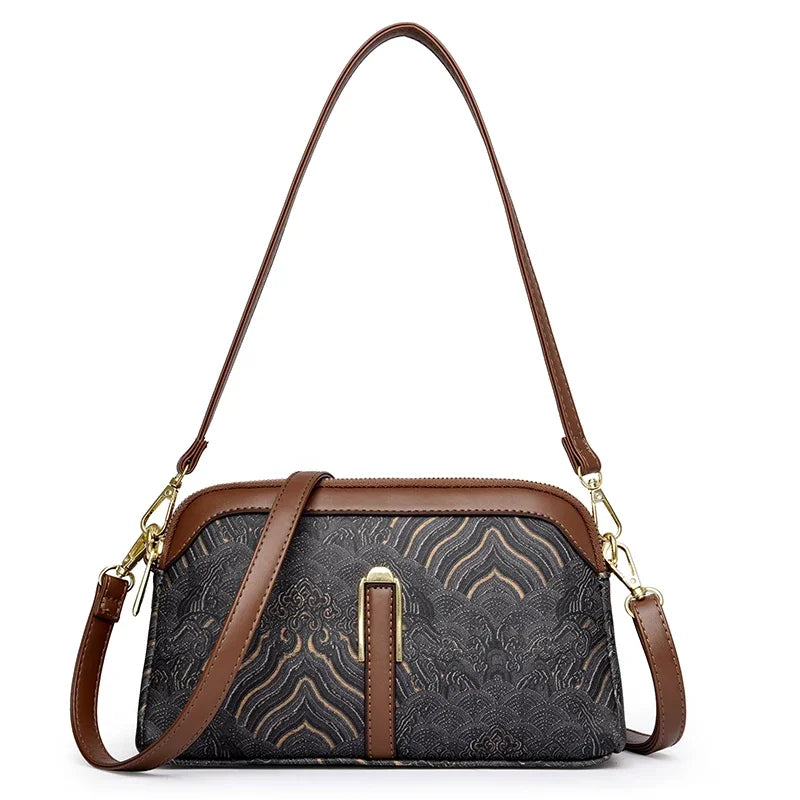 Luxury Design Shoulder Bag Fashion Print Purse Ladies High Quality Leather Bag