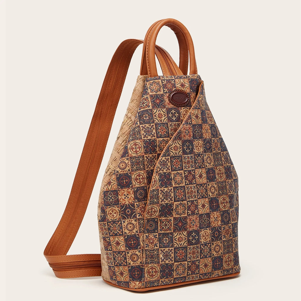Kraft Paper Vintage One Shoulder Backpack Retro Chic Travel Eco Vegan Backpack