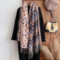 National Style Cashmere Scarf Winter Women Pashmina Shawls Warm Blanket Wraps