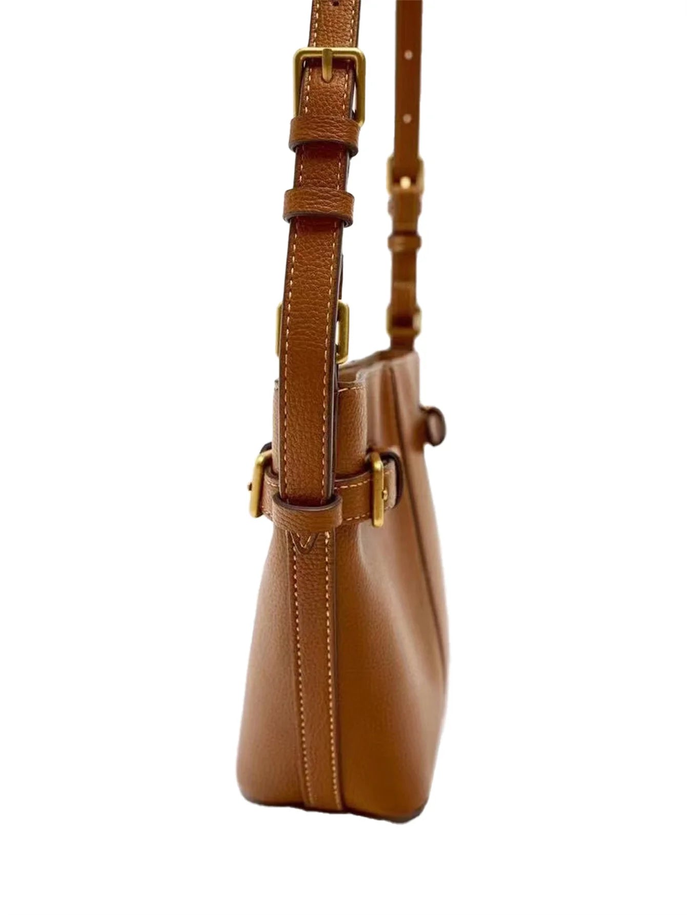 Fashion needle buckle bag webbing single shoulder crossbody bucket bag
