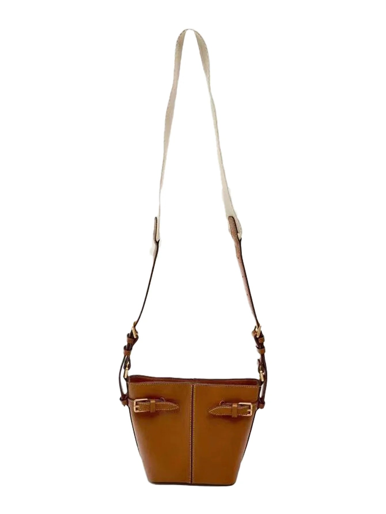 Fashion needle buckle bag webbing single shoulder crossbody bucket bag