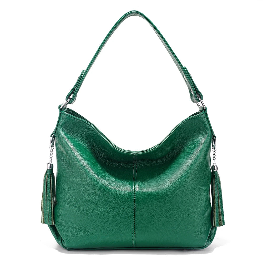 Fashionable Soft Real Genuine Leather Women Handbag