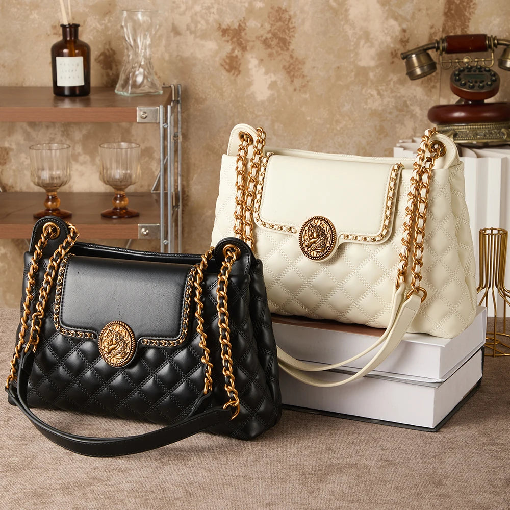 Niche design fashionable and versatile chain crossbody bag