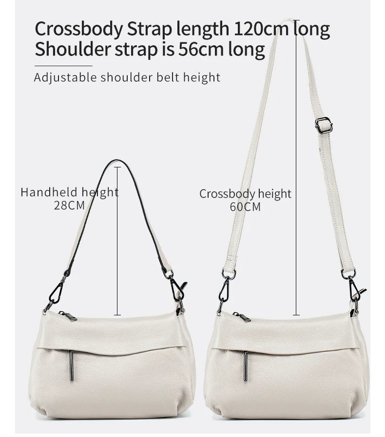 High Quality Real Leather Handbag Shoulder Bags Casual Messenger Crossbody Bag