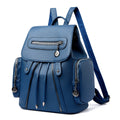 Fashion Backpack High Quality Leather Multi-pocket Rucksack
