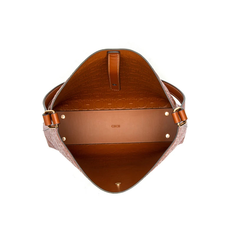 Leather Shoulder Bags Vintage Inspired Designs Gold-Toned Locks Textured Straps