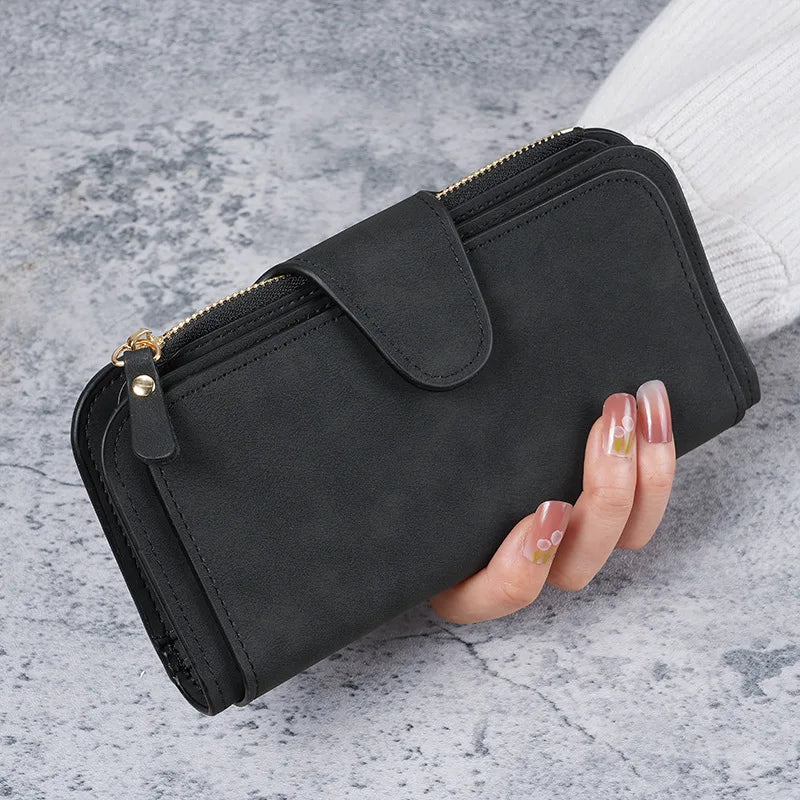 Long Women's Wallet Coin Purse Multi-color Card Slot Mobile Phone Bag Clutch