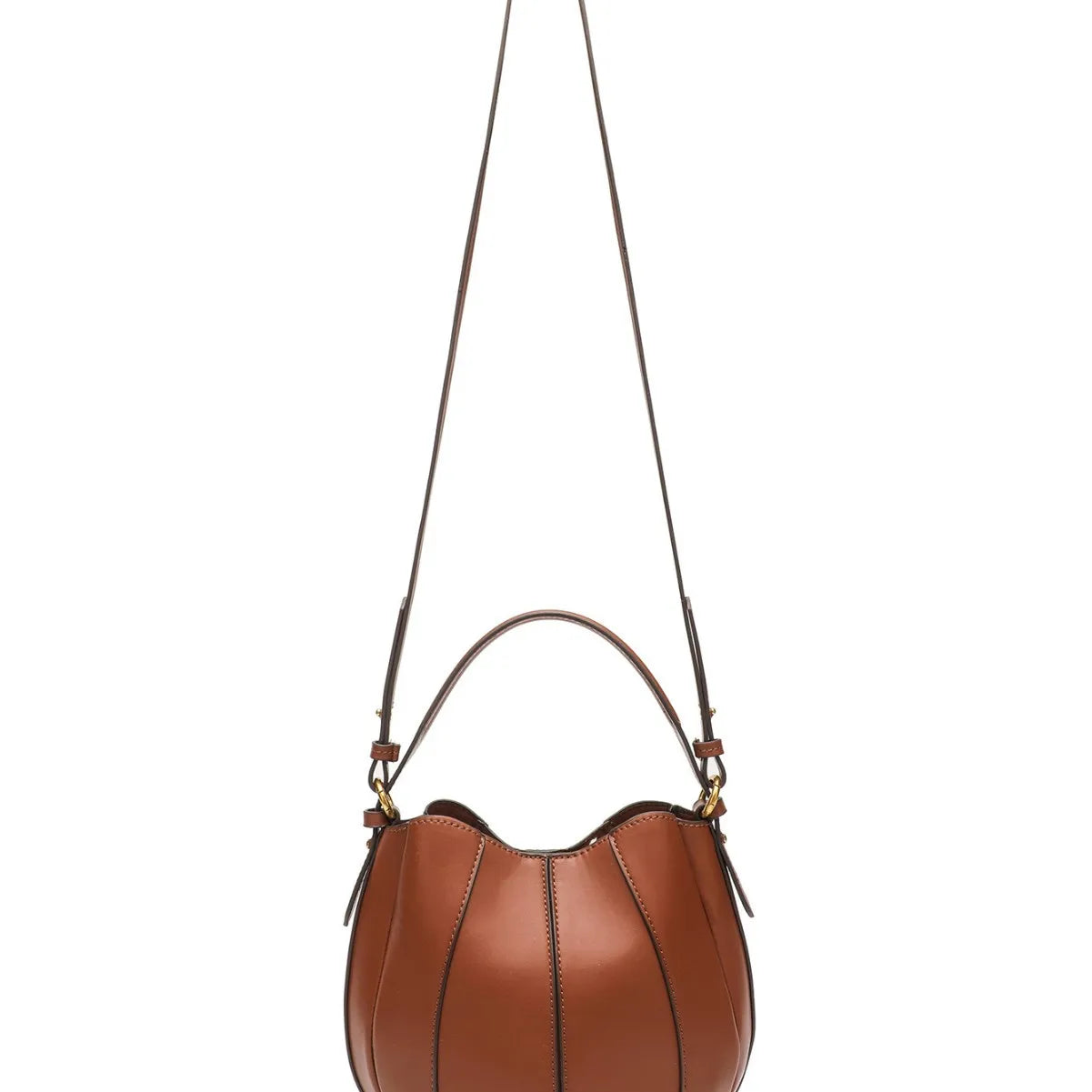 Fashionable Color Block Bucket Bag Women's Crossbody Single Shoulder Stylish Handbag