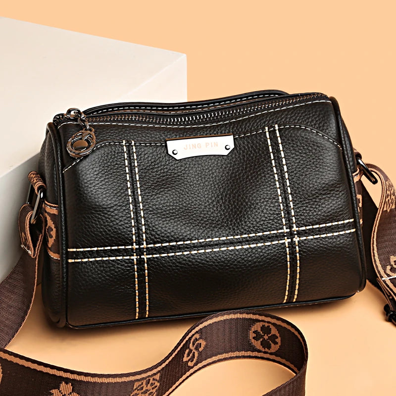 Genuine Leather Handbags Luxury Design Crossbody Bag