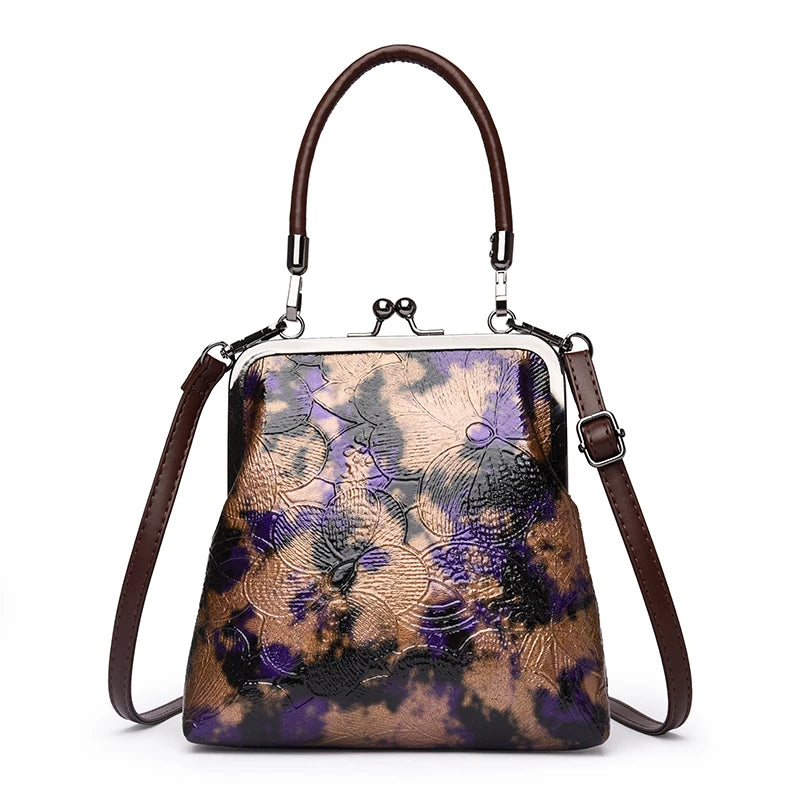 Vintage Handbag Women Shoulder Bag Luxurious Design Round Bag High-quality