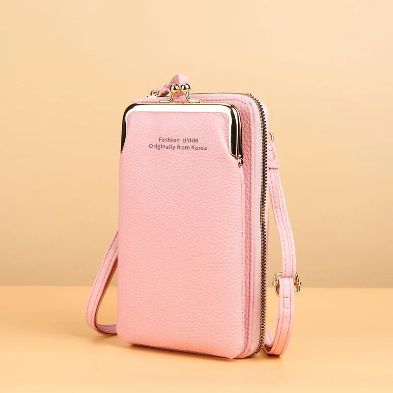 Fashion Small Crossbody Phone Pouch Bags Mini Leather Wallet