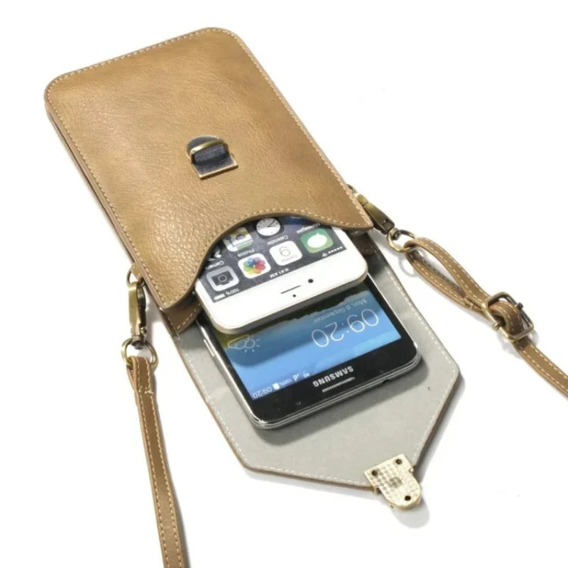Universal Leather Case for iPhone Samsung Huawei Xiaomi Phone Pouch