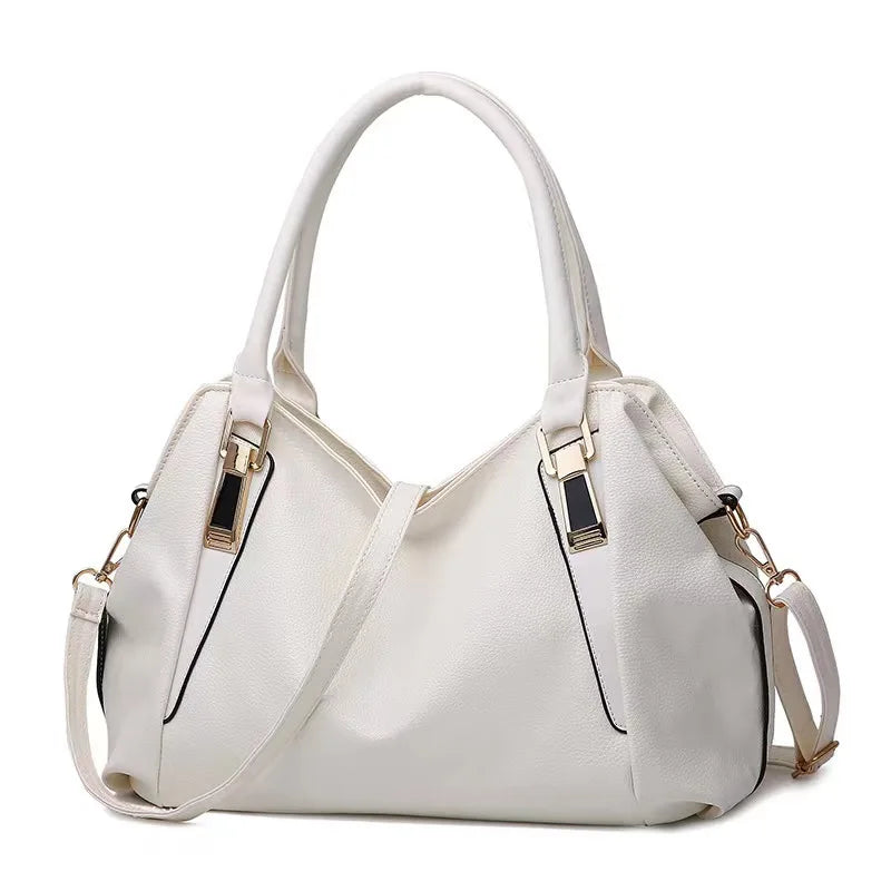 Casual Fashion Women Shoulder Bag Solid Color Soft Large Capacity Bag Crossbody Bag