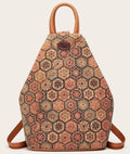 Kraft Paper Vintage One Shoulder Backpack Retro Chic Travel Eco Vegan Backpack