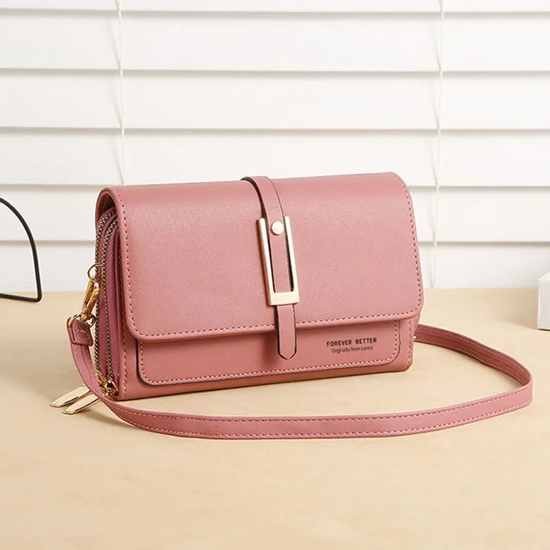 PU Women's Mobile Phone Bag Fashionable Multifunctional Women's Bag Trendy