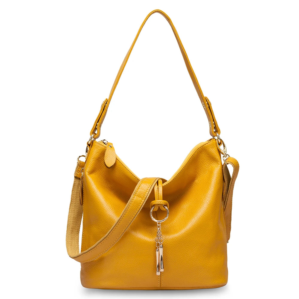 Elegant 100% Genuine Leather Charming Shoulder Bag