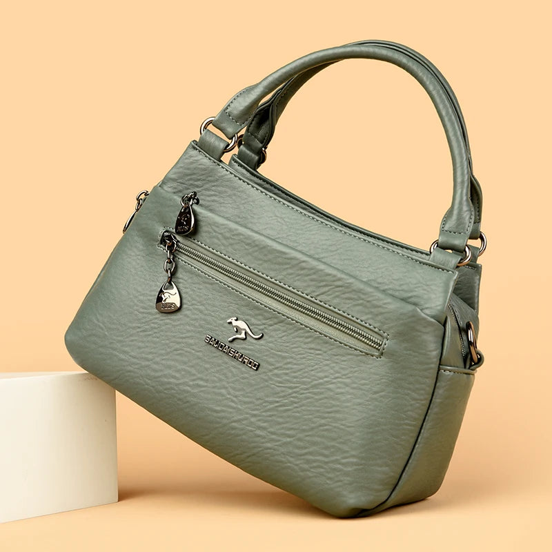 Bag Design Fashionable Shoulder Messenger Bags Luxury Soft Leather Crossbody Sac