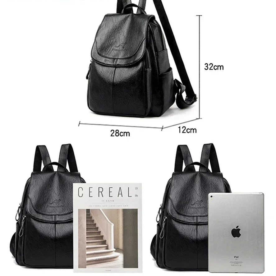 Soft Leather Backpack Fashion Female Shoulder Bag