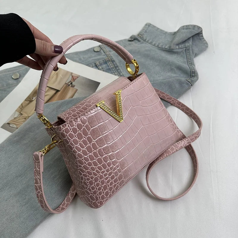 PU Pattern Leather Women Handbags Luxury Fashion Small Shoulder Messenger Bag