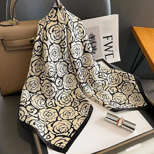 100% Silk Scarf Elegant Luxury High Quality Fashion