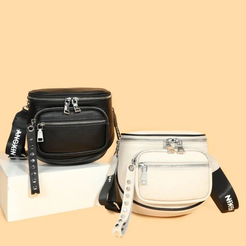 Elegant Leather Handbag High-End Fashionable Luxury Brand Bag