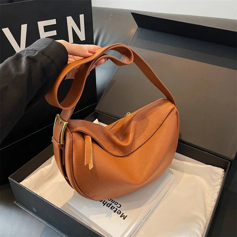 Fashionable Genuine leather Single-shoulder Crossbody Bag