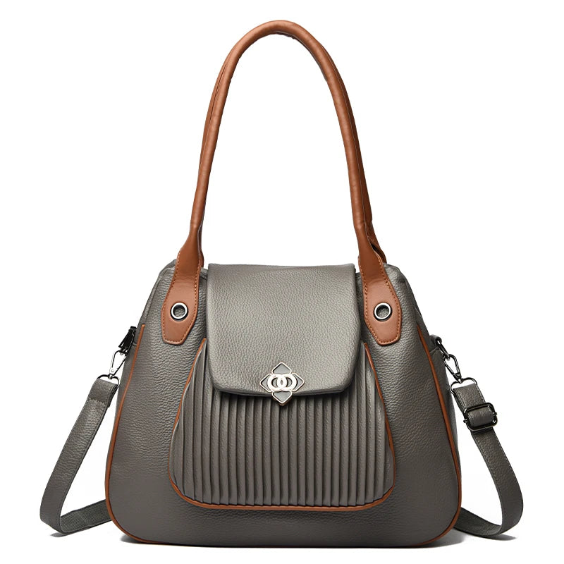 Genuine Brand Top Quality Leather Bags Top-Handle Design Bags Ladies Casual Tote
