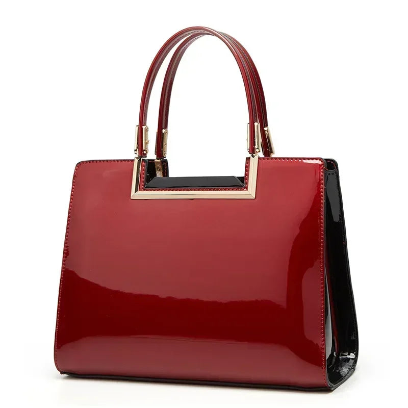 Faux Leather Handbags Design Luxury Bags Wine Red Beige Black Blue Fashion