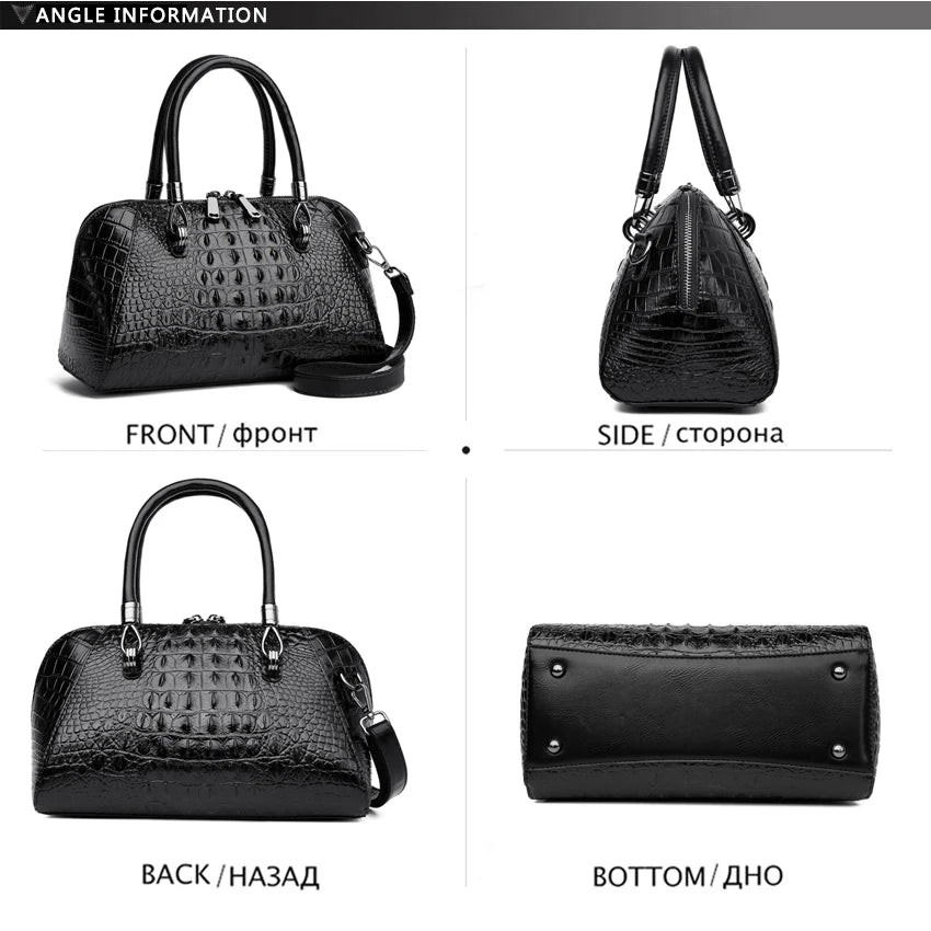 Luxury Designer Handbag Shoulder Bag Crocodile Patterned Handbag High-quality