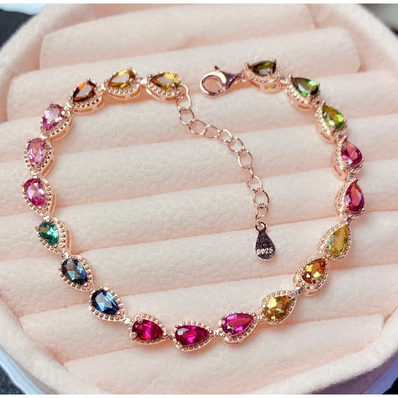 Exquisite Colorful Cubic Zirconia Luxury Bracelet
