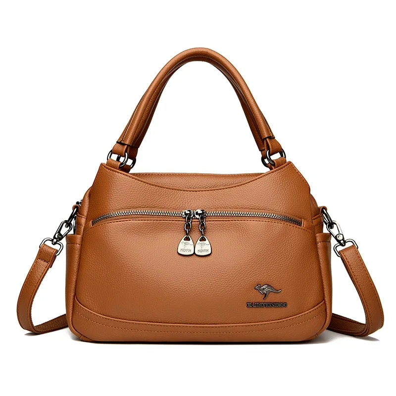 Women's Handbags Trendy Design Leather Shoulder Bags Luxury Style Large Capacity Sac