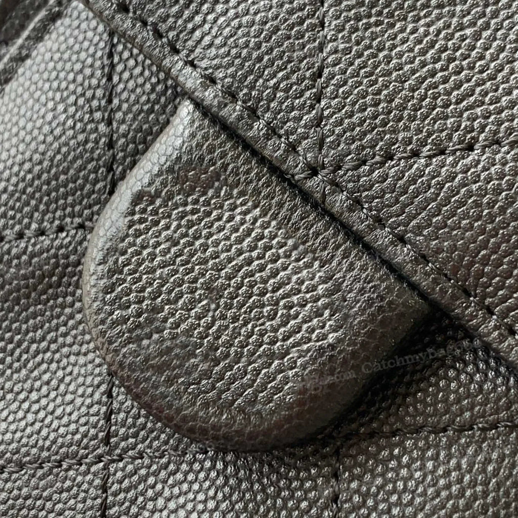 Luxury Handbag Design Grained Genuine Leather Shoulder Bag