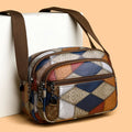 High Quality Solid Color PU Leather Shoulder Bag Crossbody Bags Large Capacity