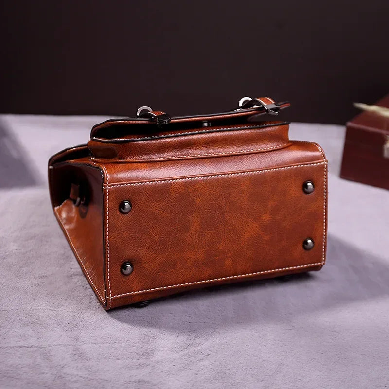 Small Backpack Women Faux Leather Vintage Luxury Bag